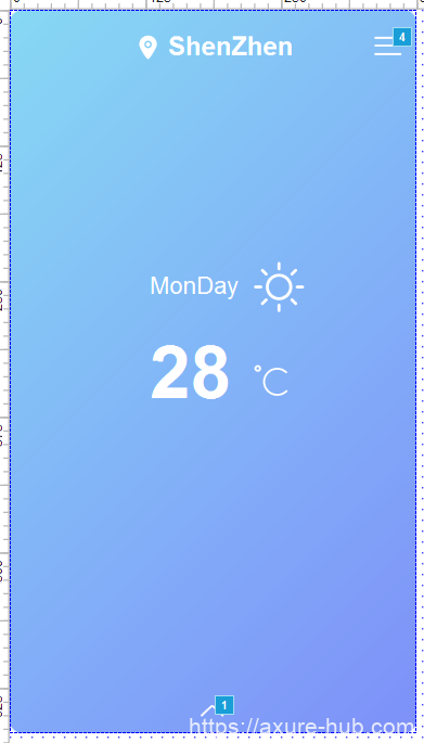 Axure教程：天气APP及色彩主题的切换